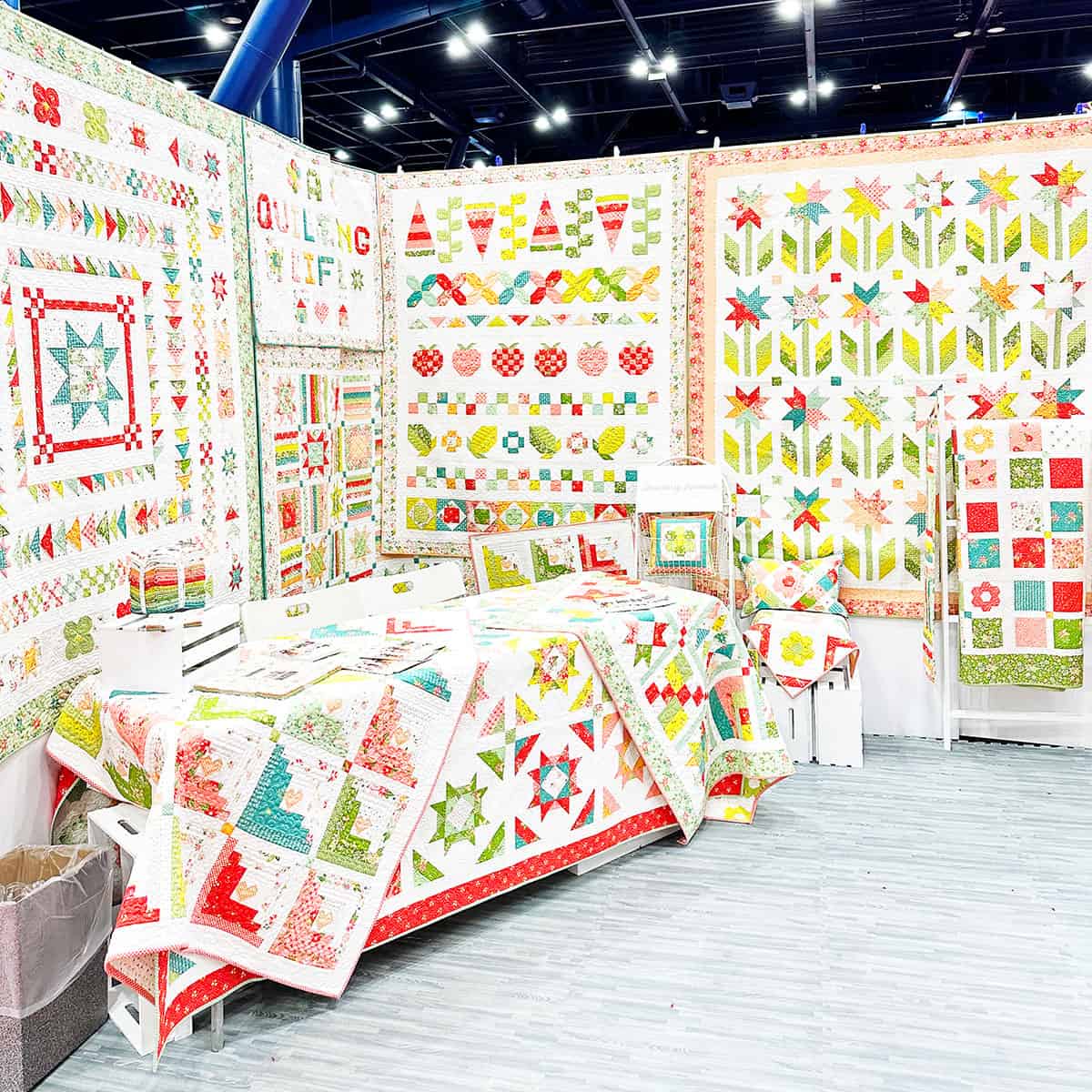 A Quilting Life Quilt Market Booth from International Quilt Market in Houston Texas October 2023