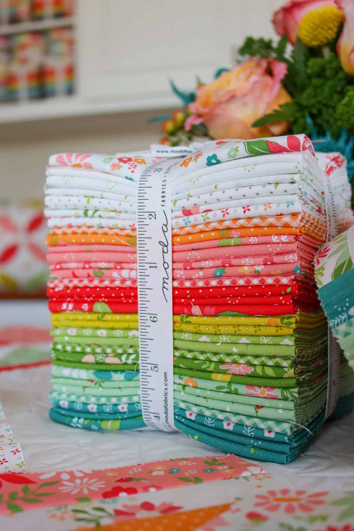 Strawberry Lemonade fabric bundle by Sherri & Chelsi for Moda Fabrics