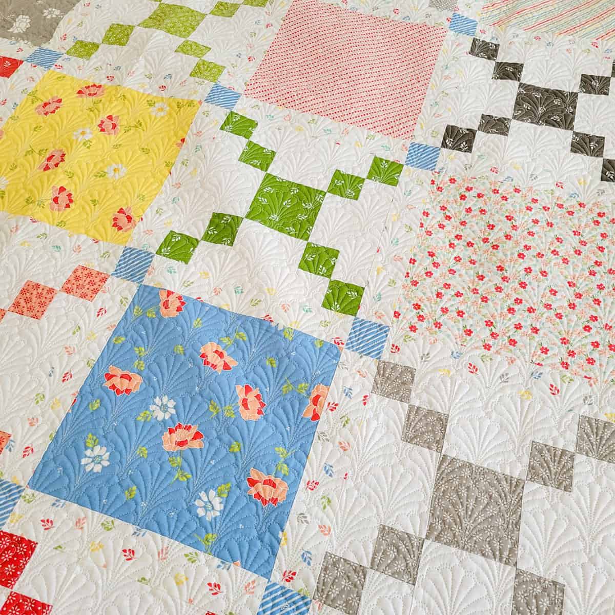 Pot Luck quilt by Sherri from a Quilting Life