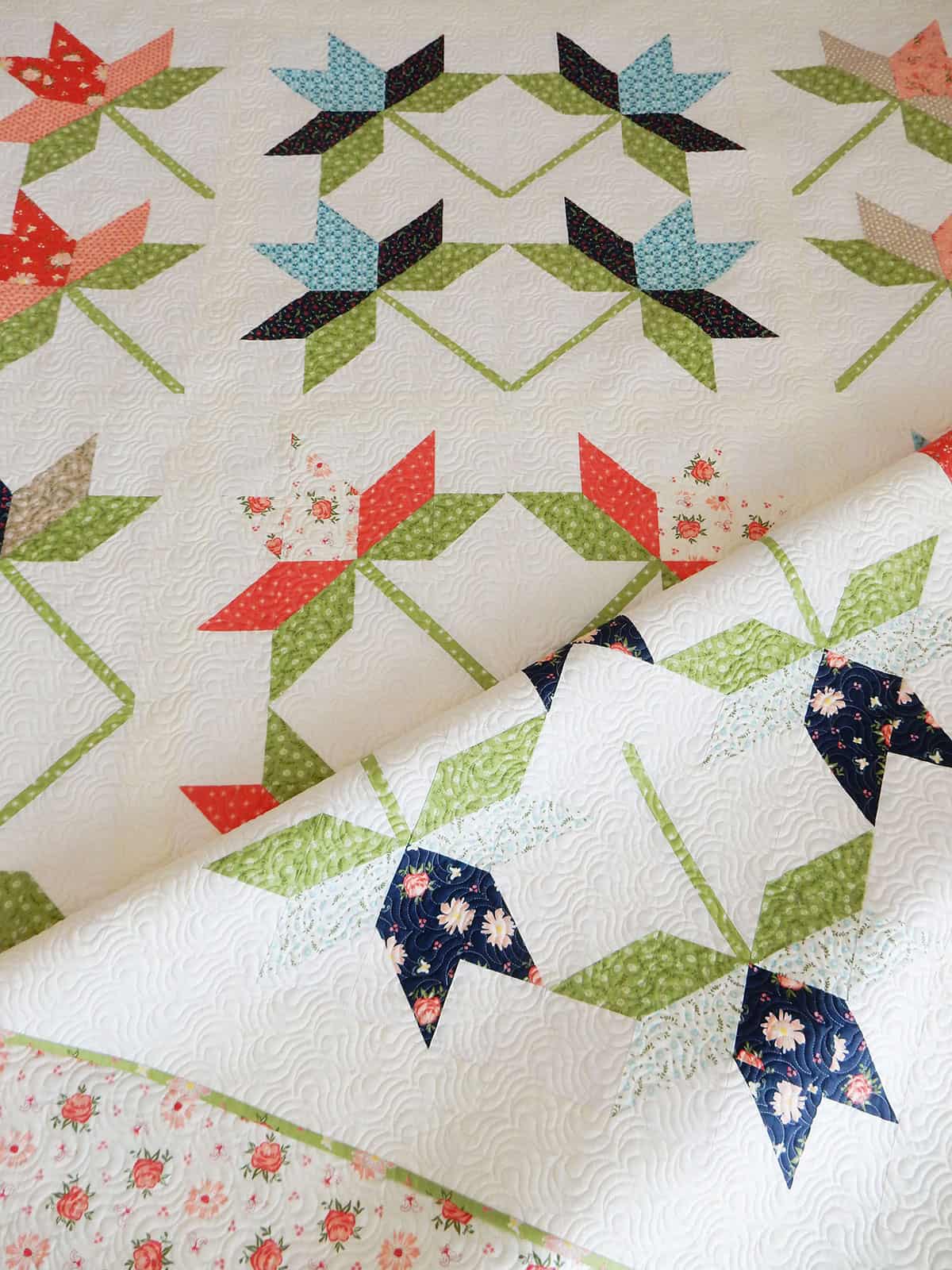 The Lily Quilt in Harper's Garden by Sherri & Chelsi for Moda Fabrics.