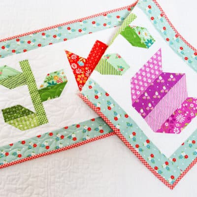 Tulip & Vine Table Runner in Laguna Sunrise fabrics by Sherri & Chelsi for Moda fabrics