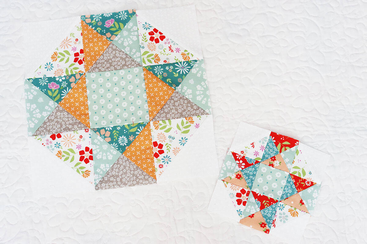 Moda Blockheads 5 quilt blocks by Sherri McConnell of A Quilting Life