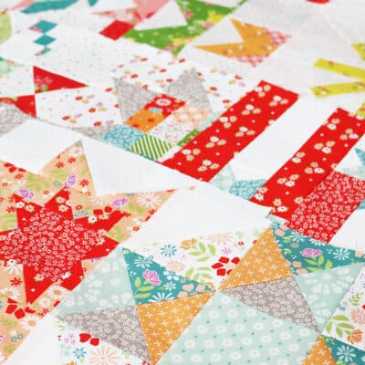 Moda Blockheads 5 scrappy quilt blocks by Sherri McConnell of A Quilting Life