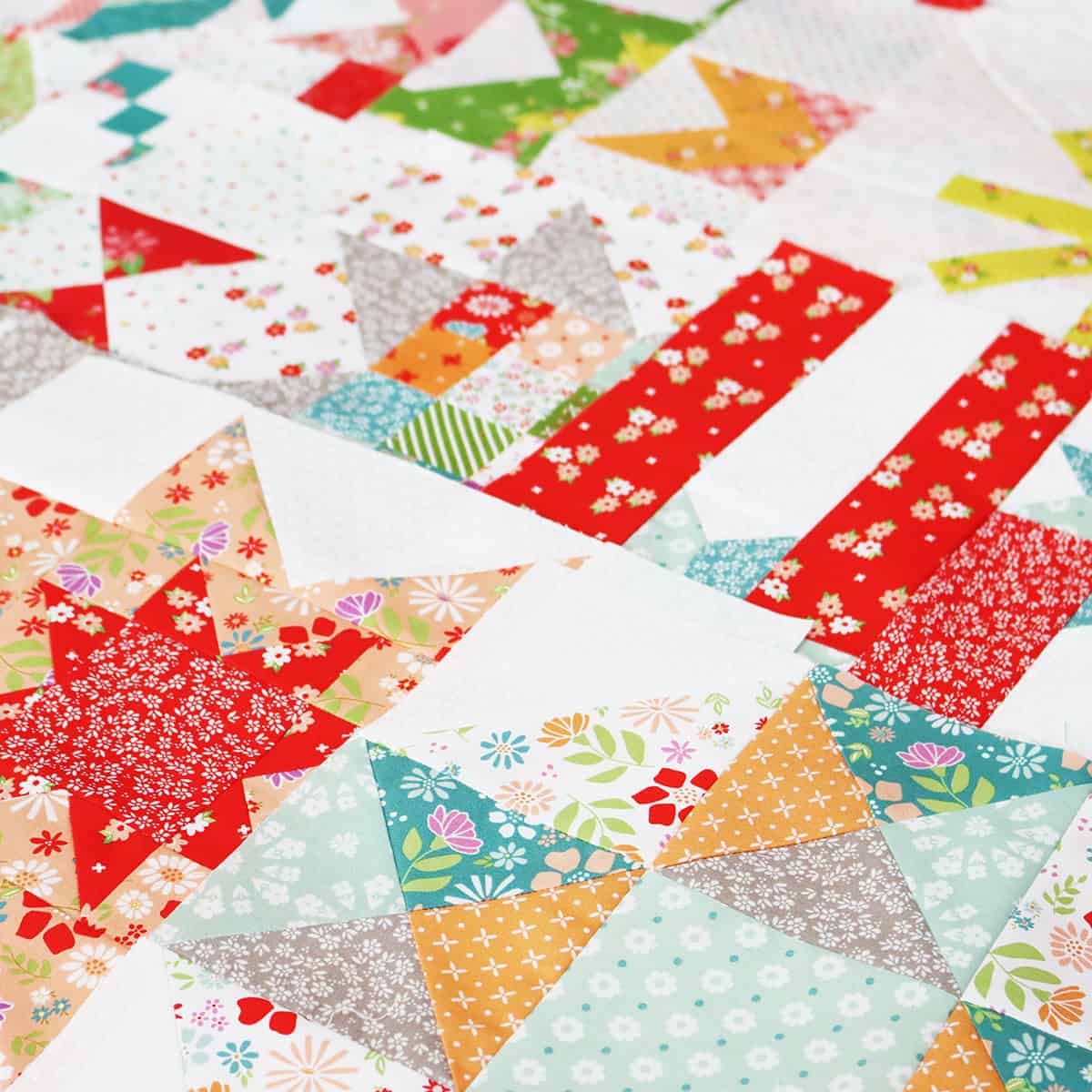 Moda Blockheads 5 quilt blocks by Sherri McConnell of A Quilting Life