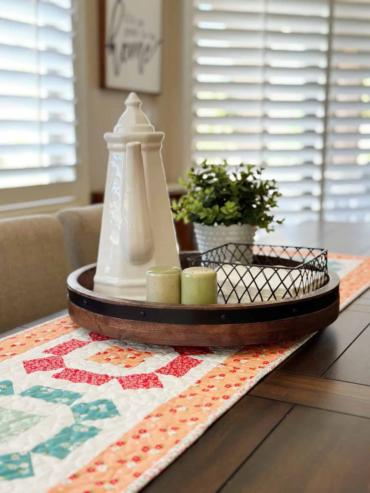 Rolling Stone Table Runner in Laguna Sunrise Fabrics