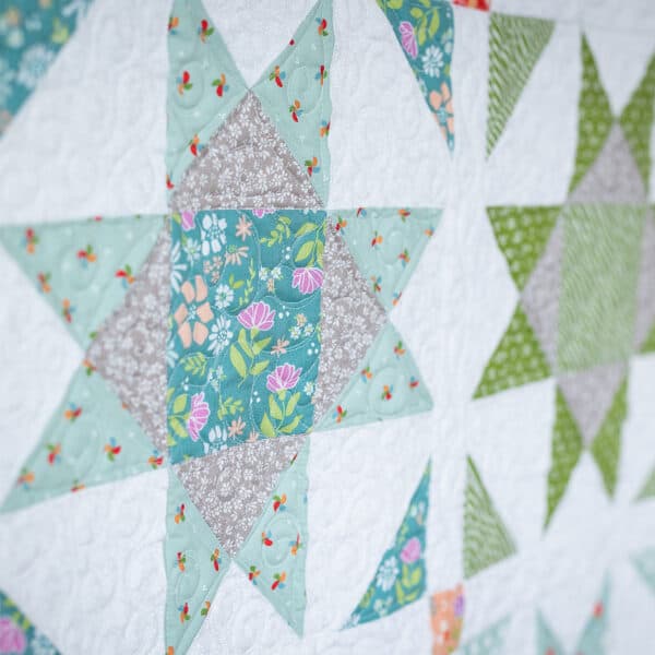 Shine Remix Quilt close up by Sherri from A Quilting Life