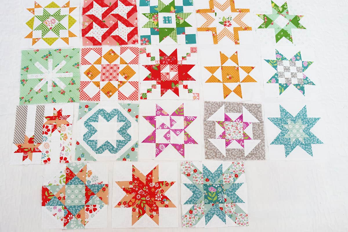 Moda Blockheads 5 blocks by Sherri from A Quilting Life