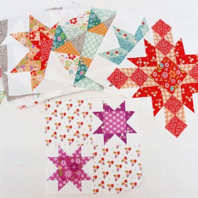 Moda Blockheads 5 blocks by Sherri McConnell of A Quilting Life