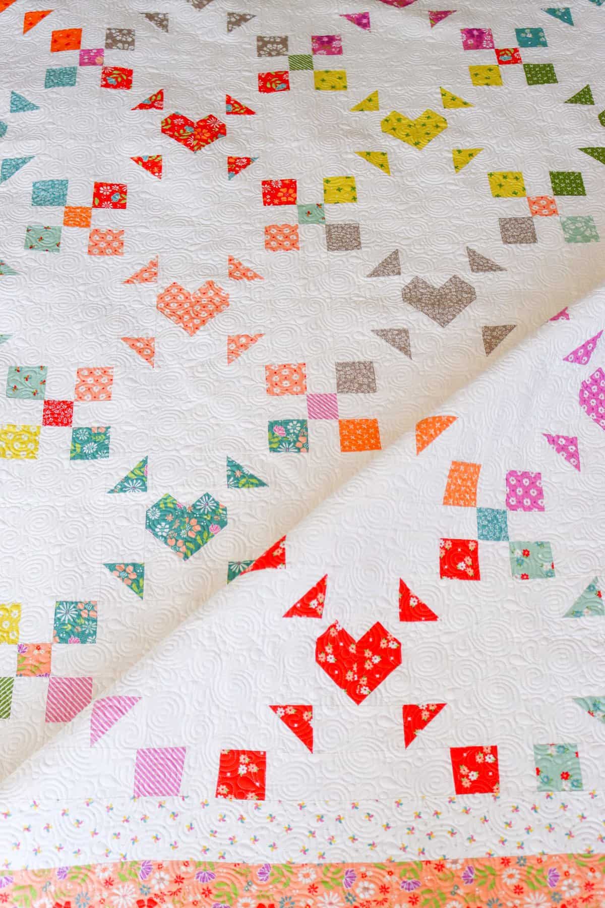 Luminosity Quilt by Chelsi Stratton in Laguna Sunrise fabrics by Sherri & Chelsi for Moda