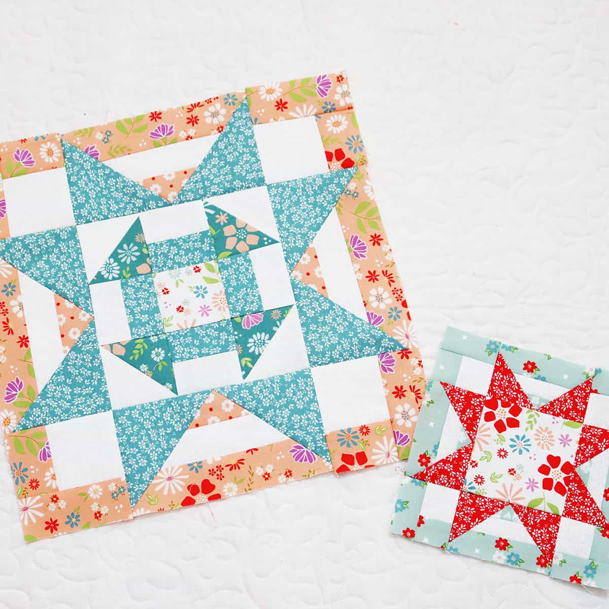 Moda Blockheads 5 blocks pieced by Sherri McConnell of A Quilting Life