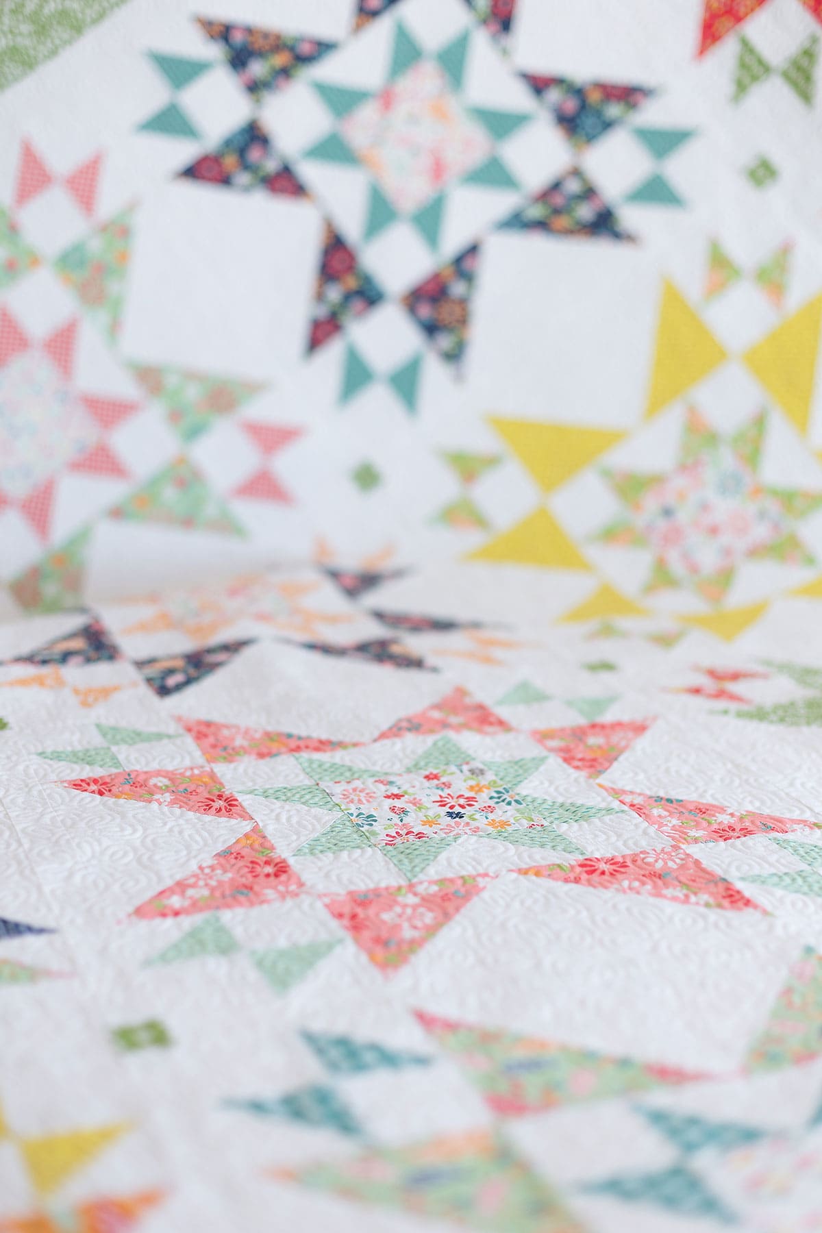 Star Bright 2 quilt by Sherri McConnell in Raspberry Summer fabrics