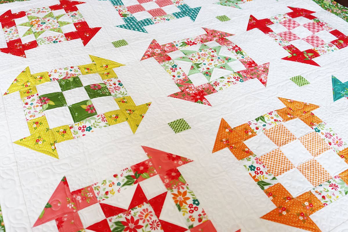 Fireflies quilt in fabrics by Sherri & Chelsi