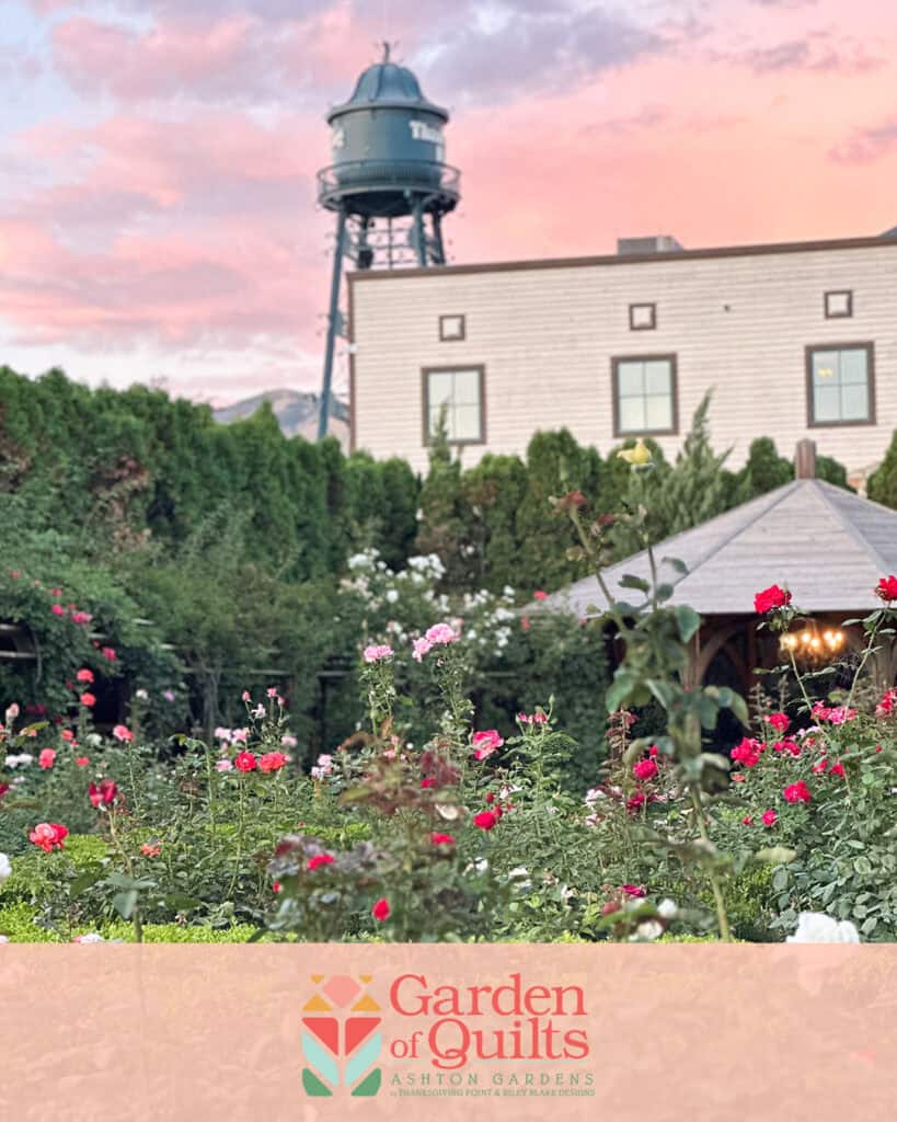 Garden of Quilts venue and logo