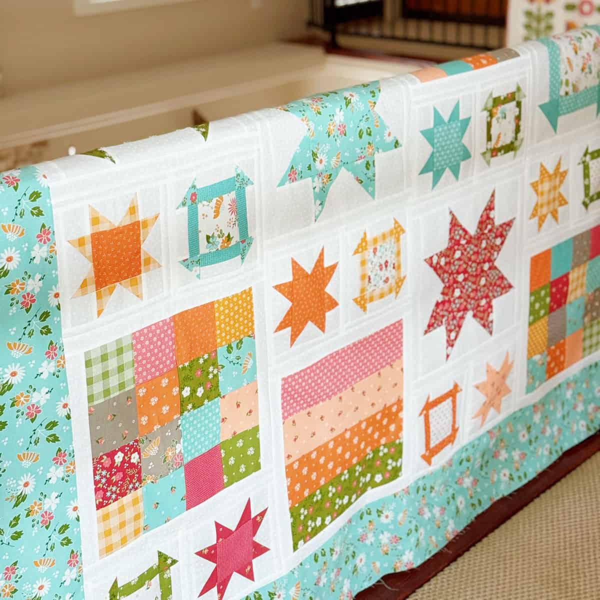 Fall Quilt in Bountiful Blooms fabrics by Sherri & Chelsi for Moda Fabrics