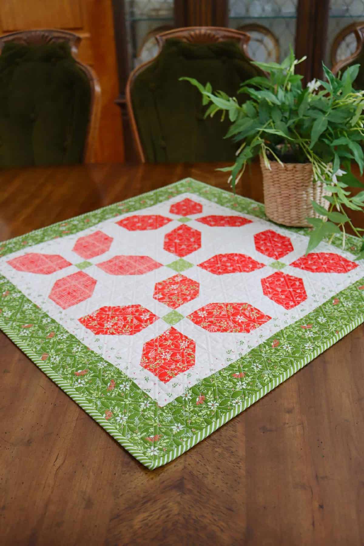 Laguna Stars table topper in Favorite Things fabrics by Sherri & Chelsi for Moda.