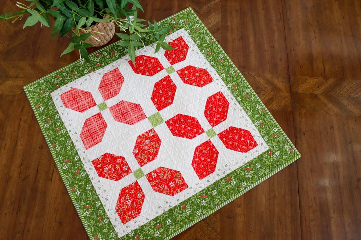 Laguna Stars table topper in Favorite Things fabrics by Sherri & Chelsi for Moda.