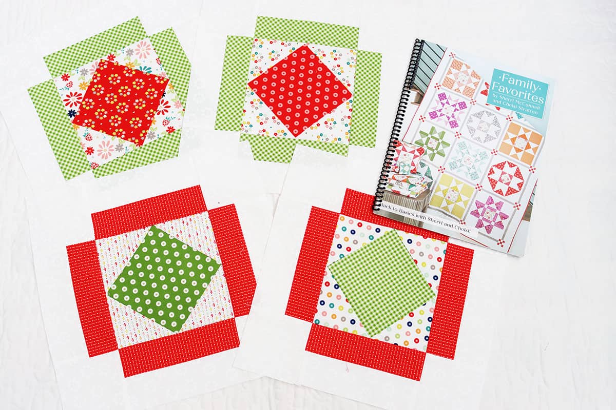 Family Favorites Blocks 1 and 2 by Sherri from A Quilting Life