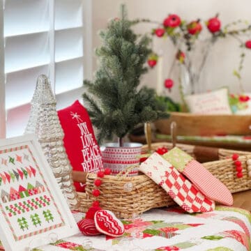 Christmas decor from Sherri at A Quilting Life