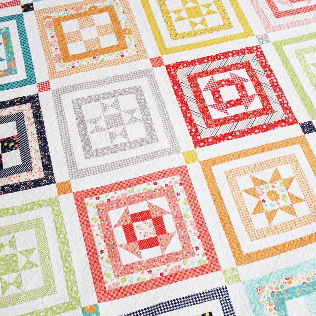 Block Party Quilt by Sherri from A Quilting Life in Delightfully Yours Fabrics by Sherri & Chelsi for Moda