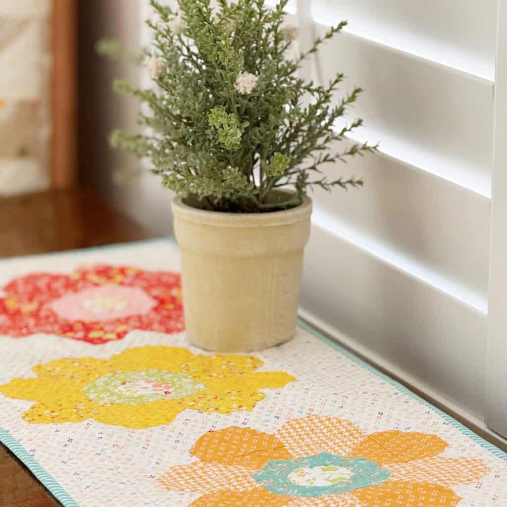 Bloomberg Table Runner in Delightfully Yours fabrics by Sherri & Chelsi for Moda