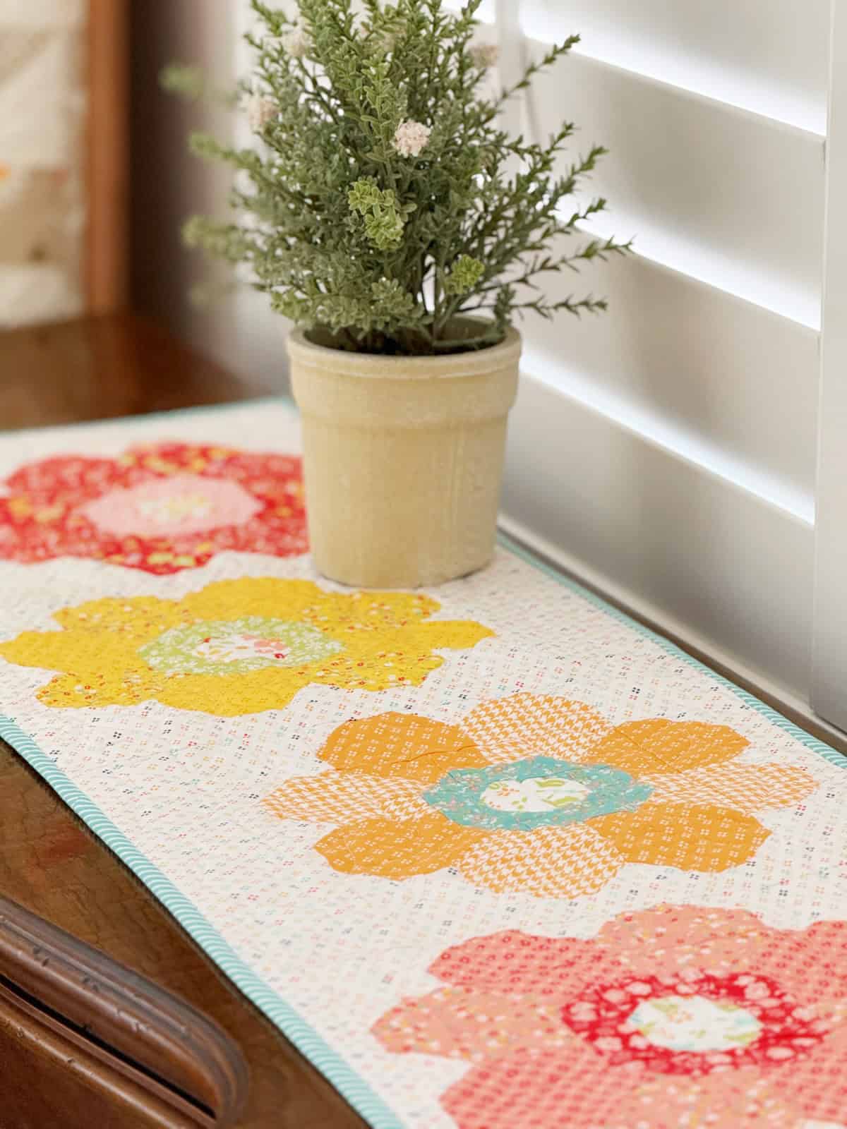 Table Runner in Delightfully Yours Fabrics by Sherri & Chelsi for Moda Fabrics