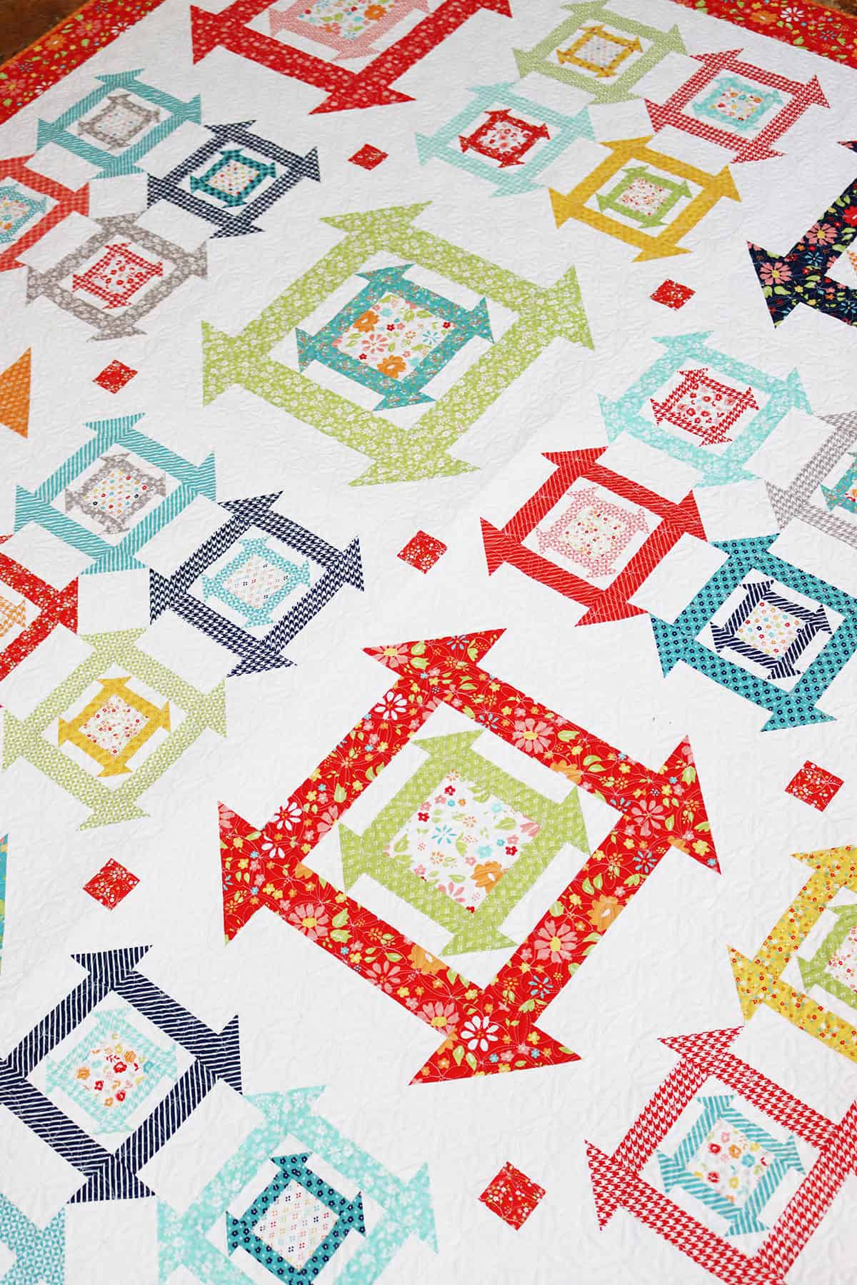 Sunnyside quilt by Sherri McConnell in Delightfully Yours fabrics