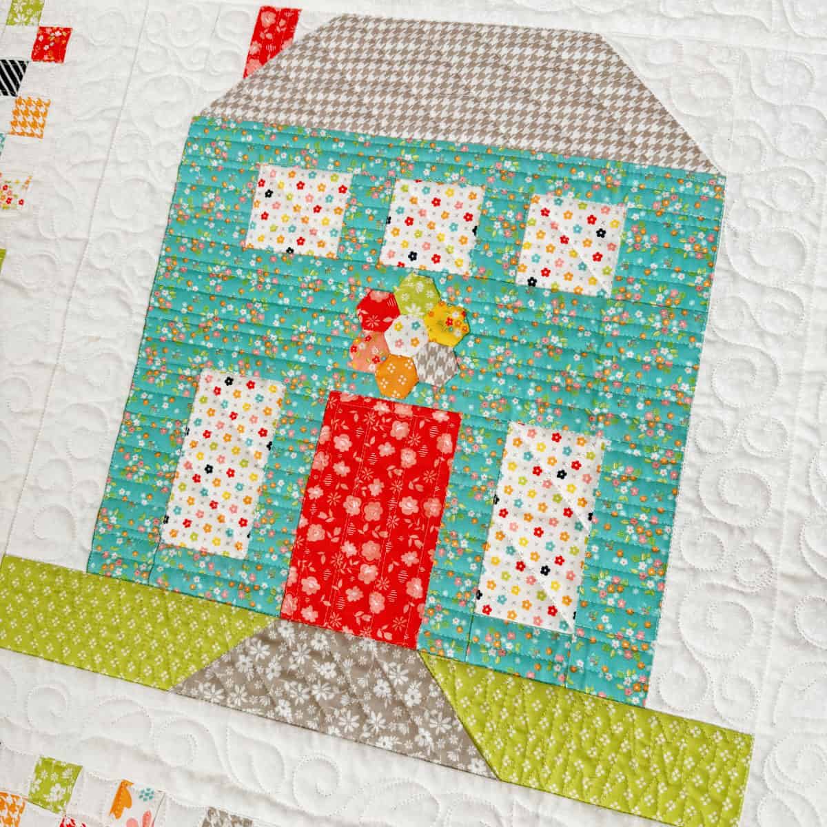 Quilter's Cottage Wall in Delightfully Yours Fabrics by Sherri & Chelsi for Moda