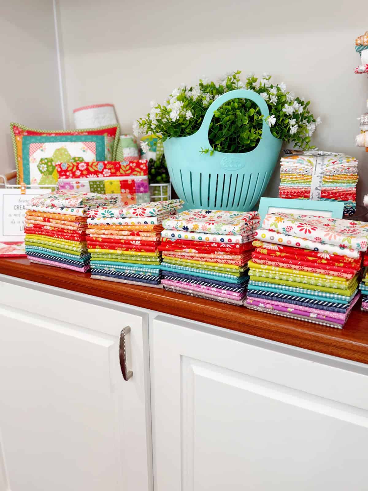 Scrappy fabric bundles by Sherri & Chelsi for Moda fabrics