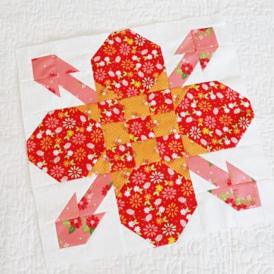 Moda Blockheads 6 Block 6 pieced by Sherri McConnell of A Quilting Life