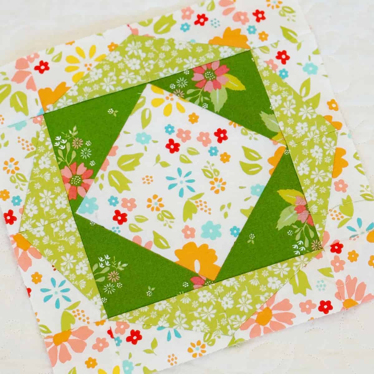 Moda Blockheads 6 block 4 pieced by Sherri McConnell of A Quilting Life