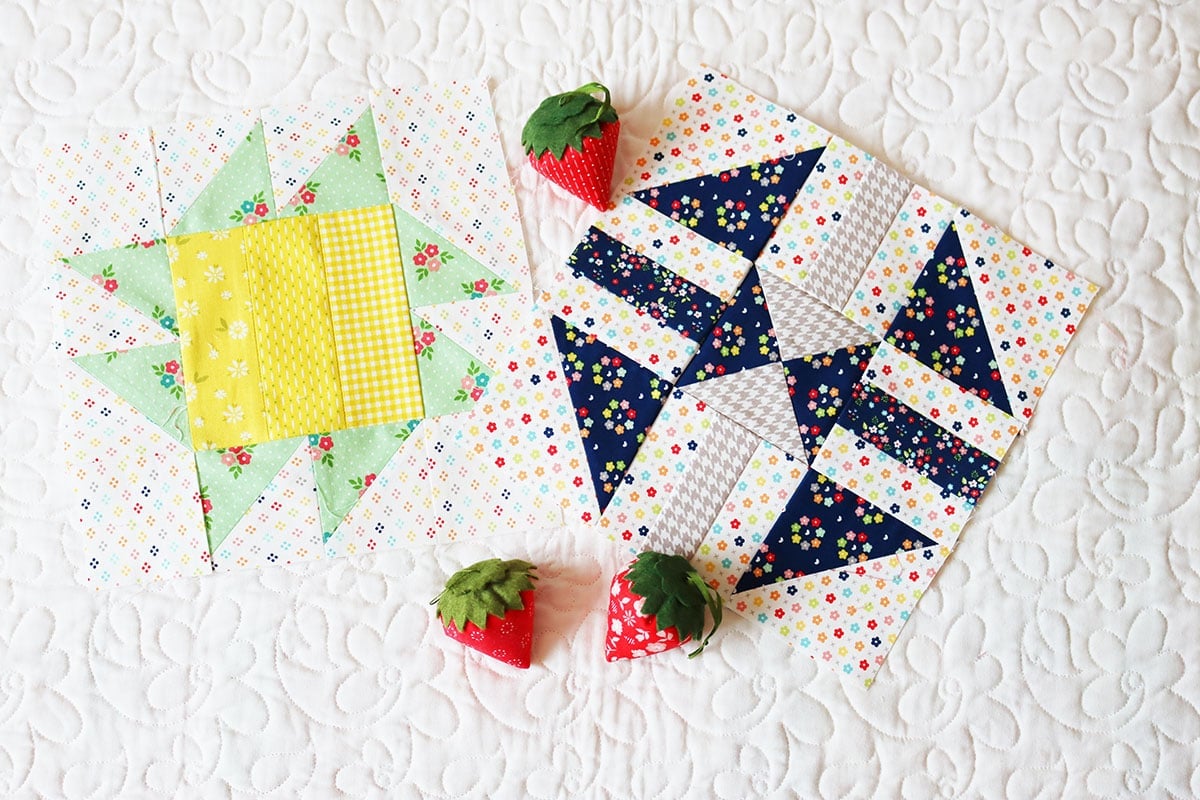 Moda Blockheads 6 Blocks 1 - 2 by Sherri McConnell from A Quilting Life