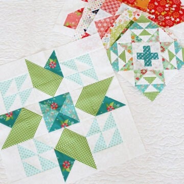 Moda Blockheads 6 Blocks 1 through 7 by Sherri from A Quilting Life
