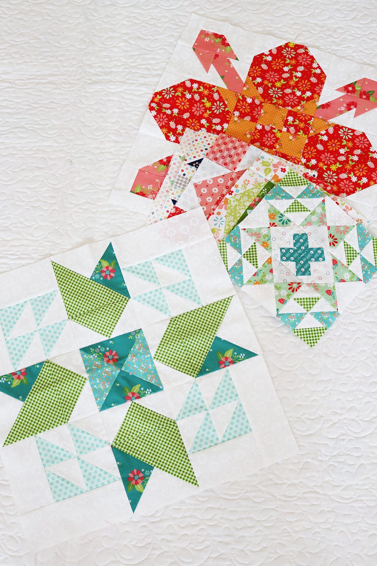 Moda Blockheads 6 Blocks 1 through 7 by Sherri from A Quilting Life