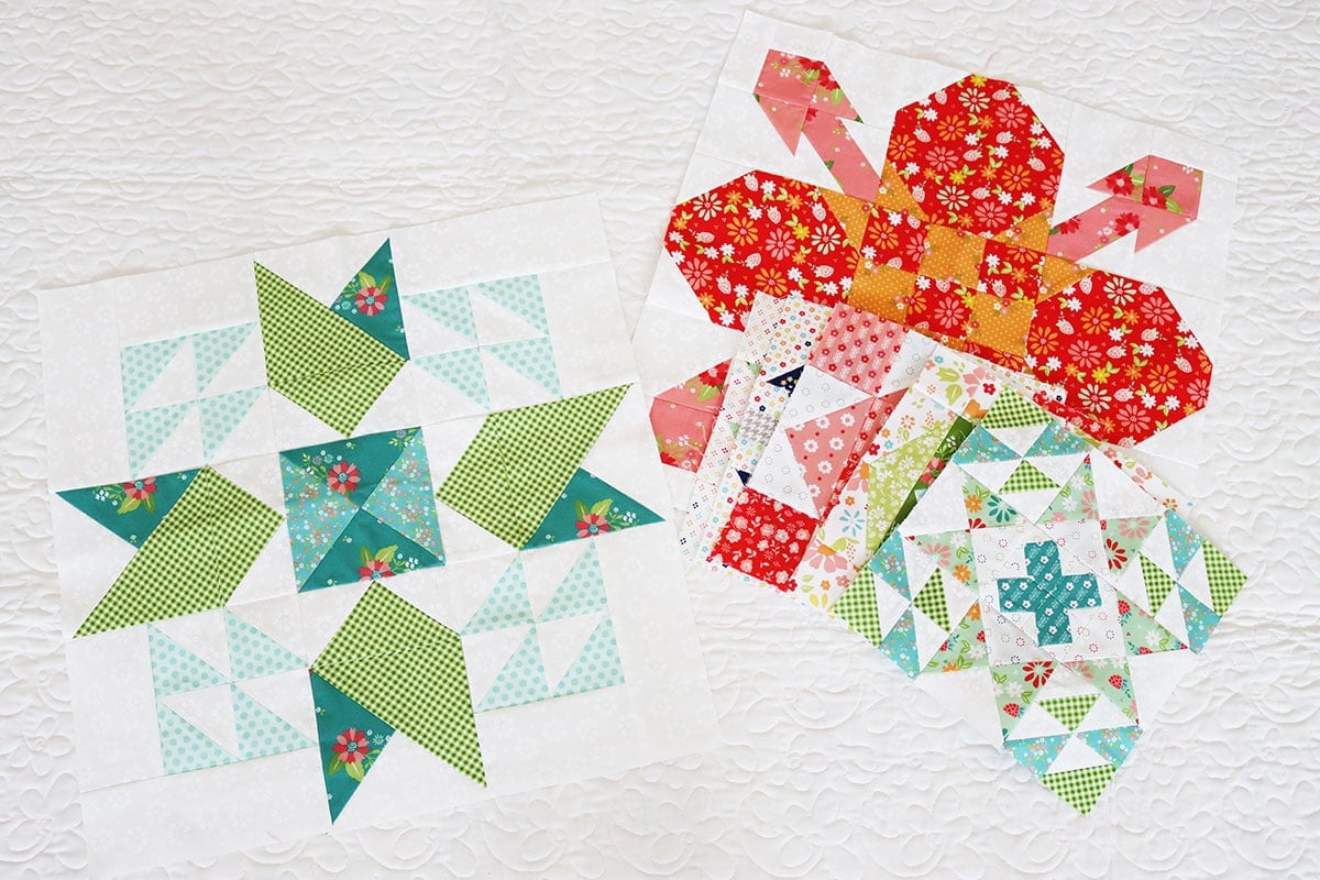 Moda Blockheads 6 Blocks 1 through 7 by Sherri from A Quilting Life