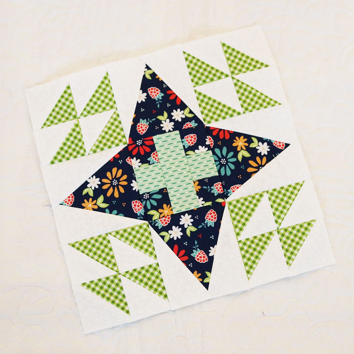 Moda Blockheads 6 block 10 by Sherri McConnell of A Quilting Life