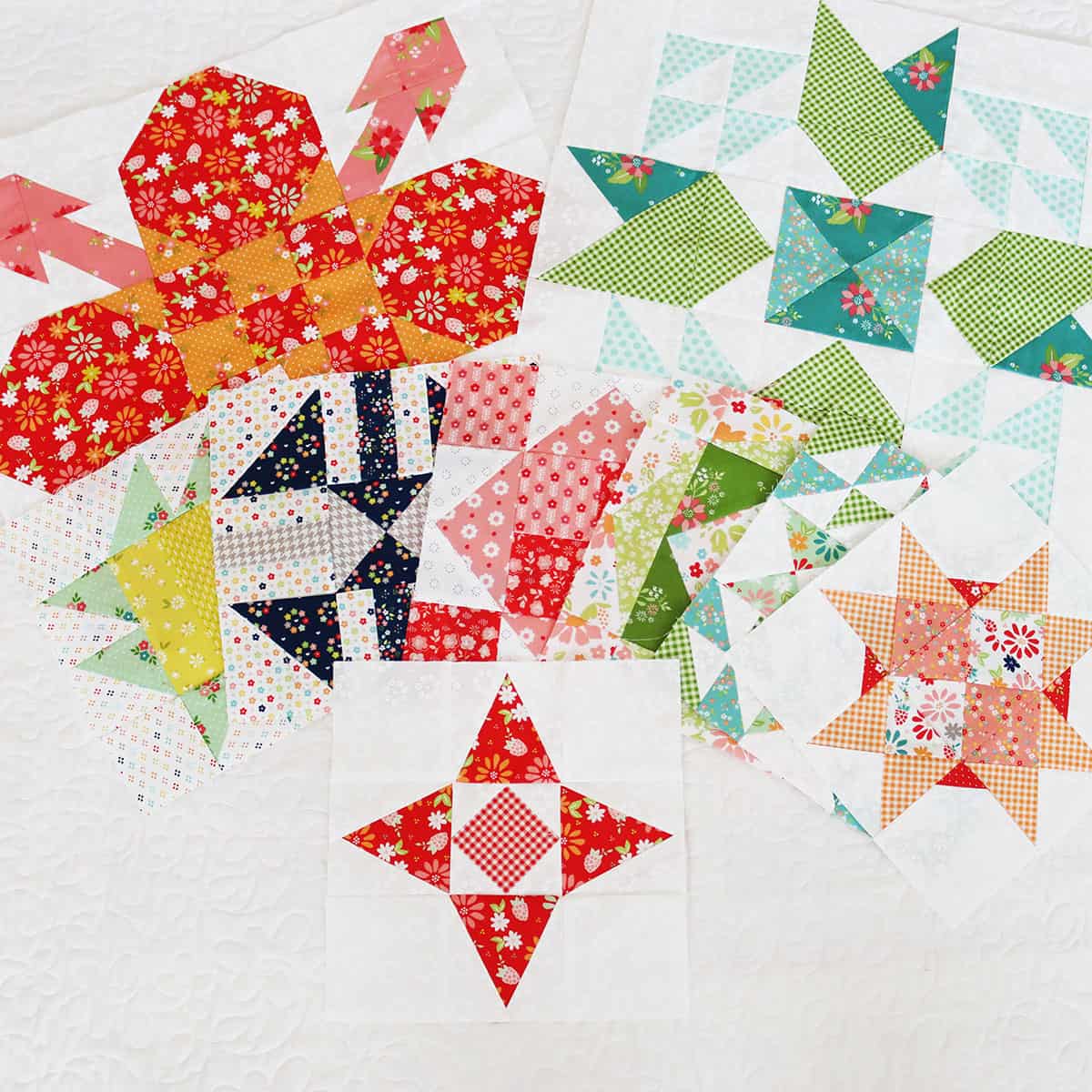 Moda Blockheads 6 Blocks 1-9 by Sherri McConnell of A Quilting Life