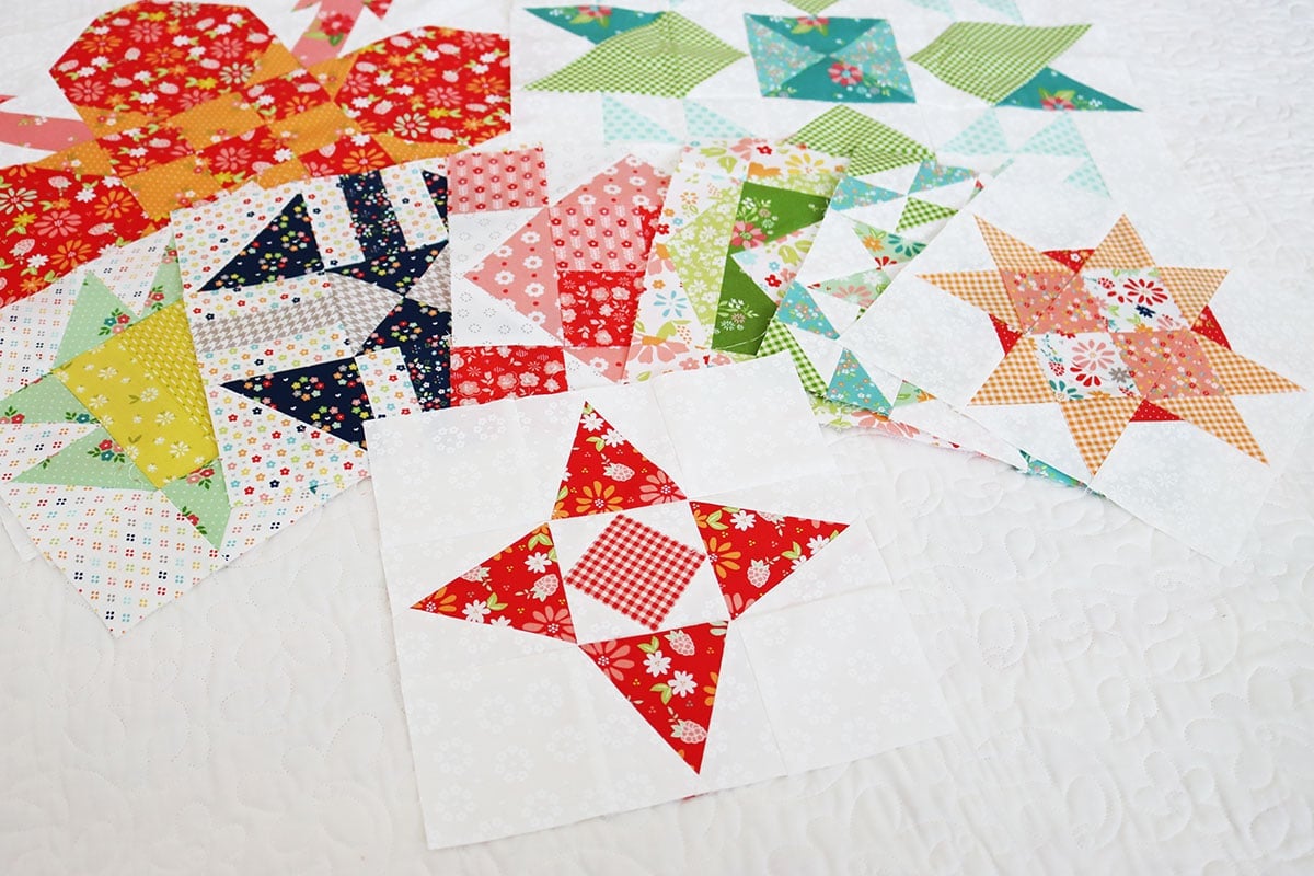 Moda Blockheads 6 Blocks 1-9 by Sherri McConnell of A Quilting Life