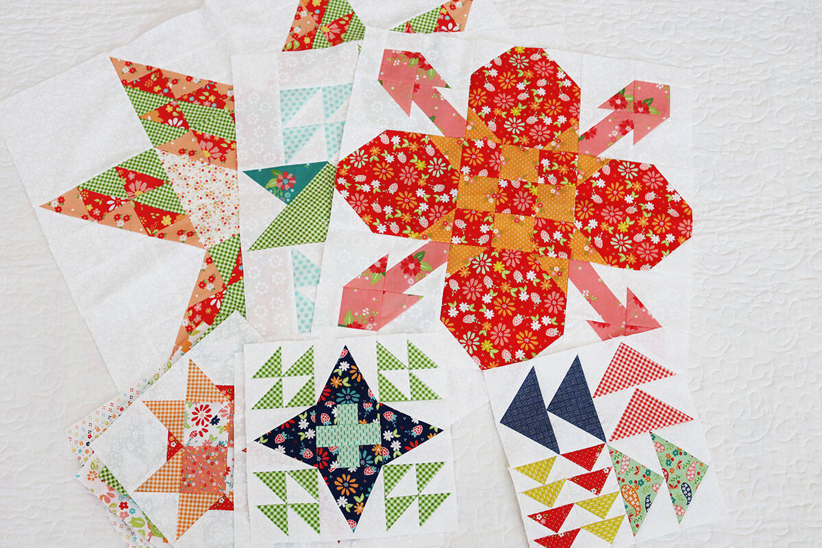 Moda Blockheads 6 blocks 1-12 by Sherri McConnell of A Quilting Life