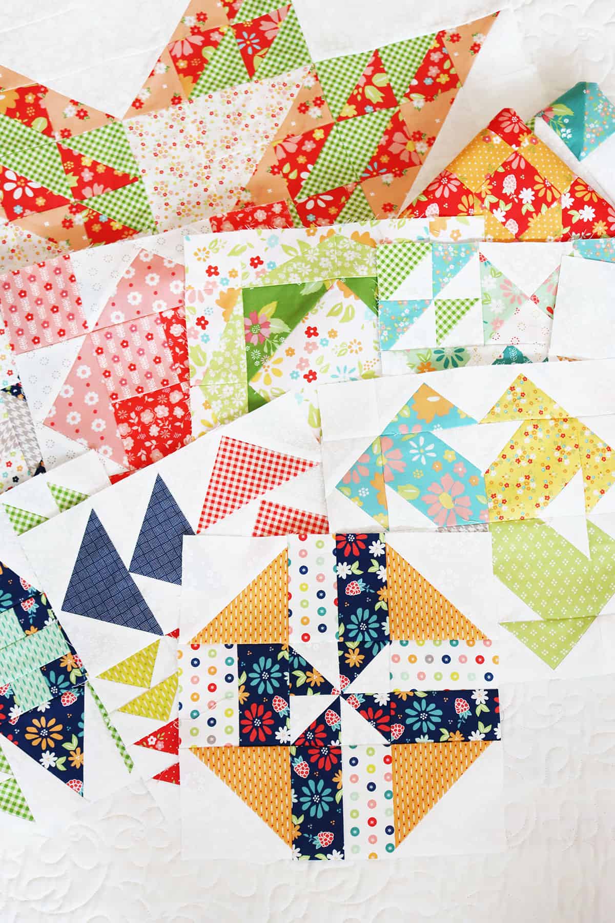 Moda Blockheads 6 quilt blocks by Sherri from A Quilting Life