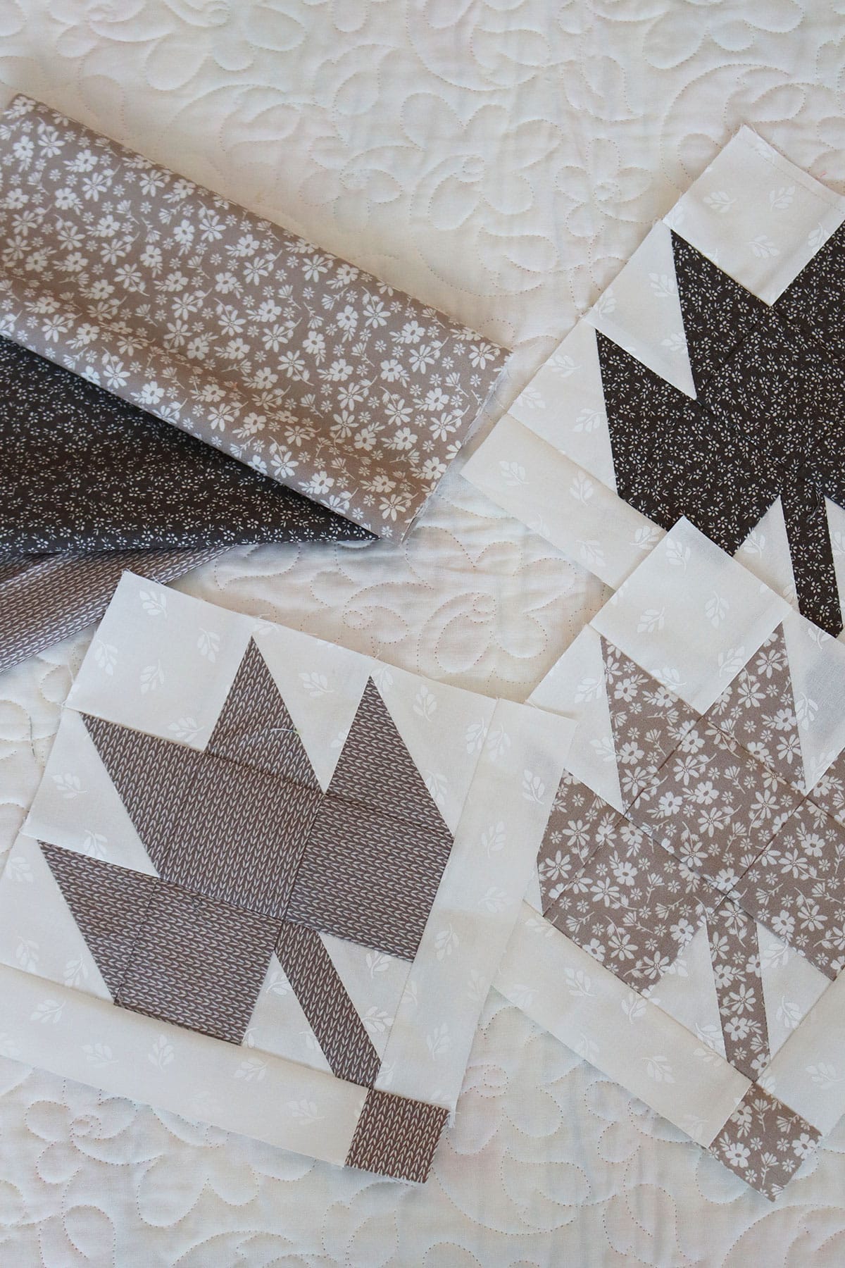 Falling Leaf Blocks by Sherri from A Quilting Life from the Autumn Nights Sew Along with Fat Quarter Shop