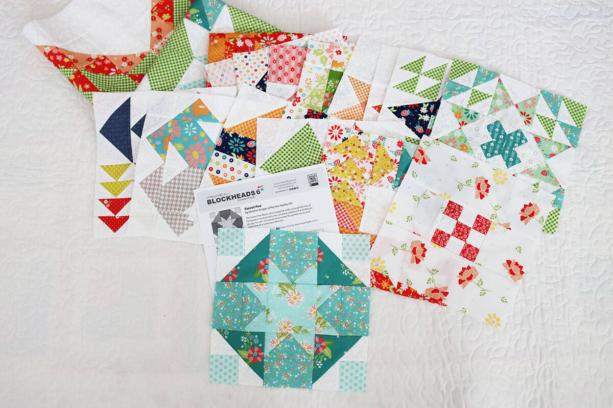 Moda Blockheads 6 blocks 1-18 by Sherri McConnell of A Quilting Life