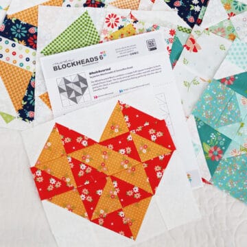 Moda Blockheads 6 Block 19 by Sherri McConnell of A Quilting Life