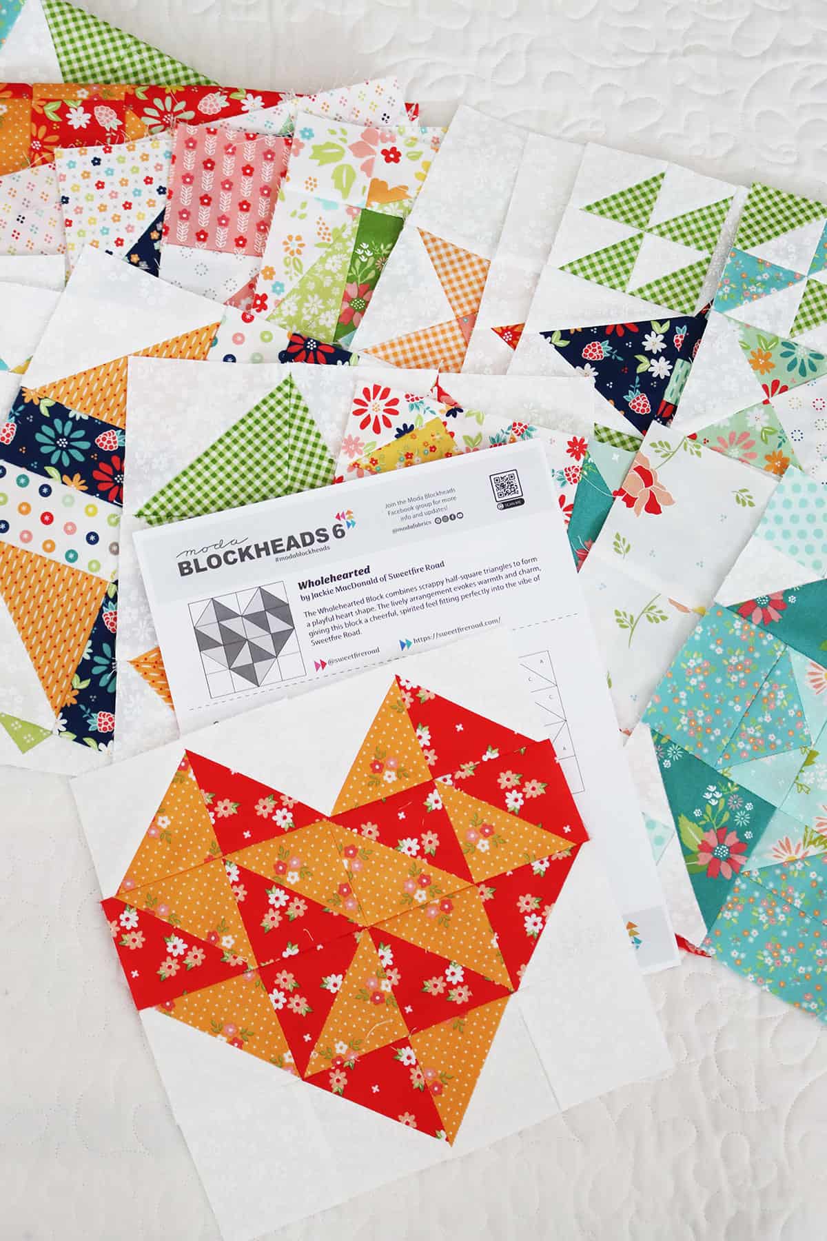 Moda Blockheads 6 Block 19 by Sherri McConnell of A Quilting Life