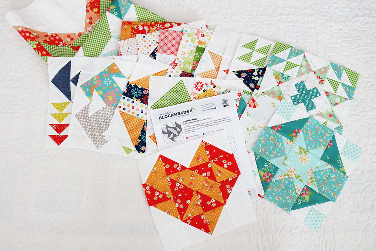 Moda Blockheads 6 Block 19 by Sherri McConnell of A Quilting Life