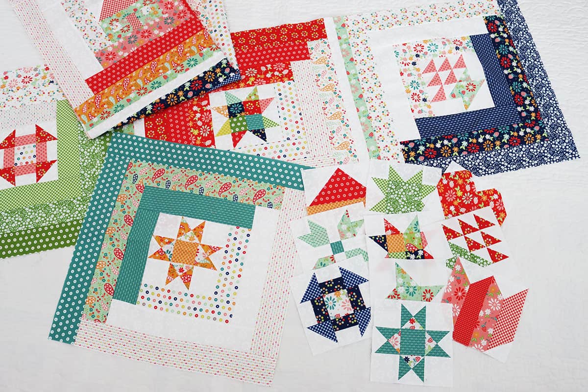 Quilt Block of the Month blocks from A Quilting Life January through October 2025