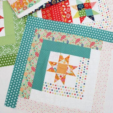 Quilt Block of the Month blocks from A Quilting Life January through October 2025