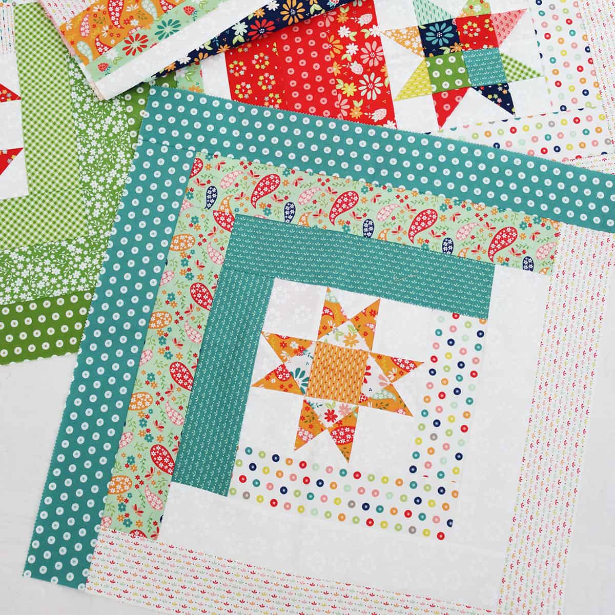 Quilt Block of the Month blocks from A Quilting Life January through October 2025