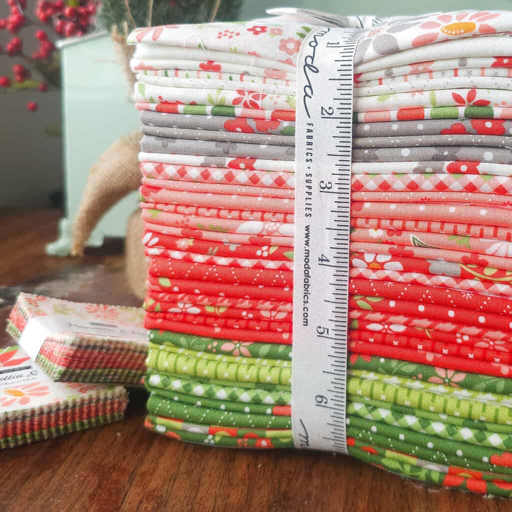 Poinsettia & Pear Fat Quarter Bundle by Sherri & Chelsi for Moda Fabrics