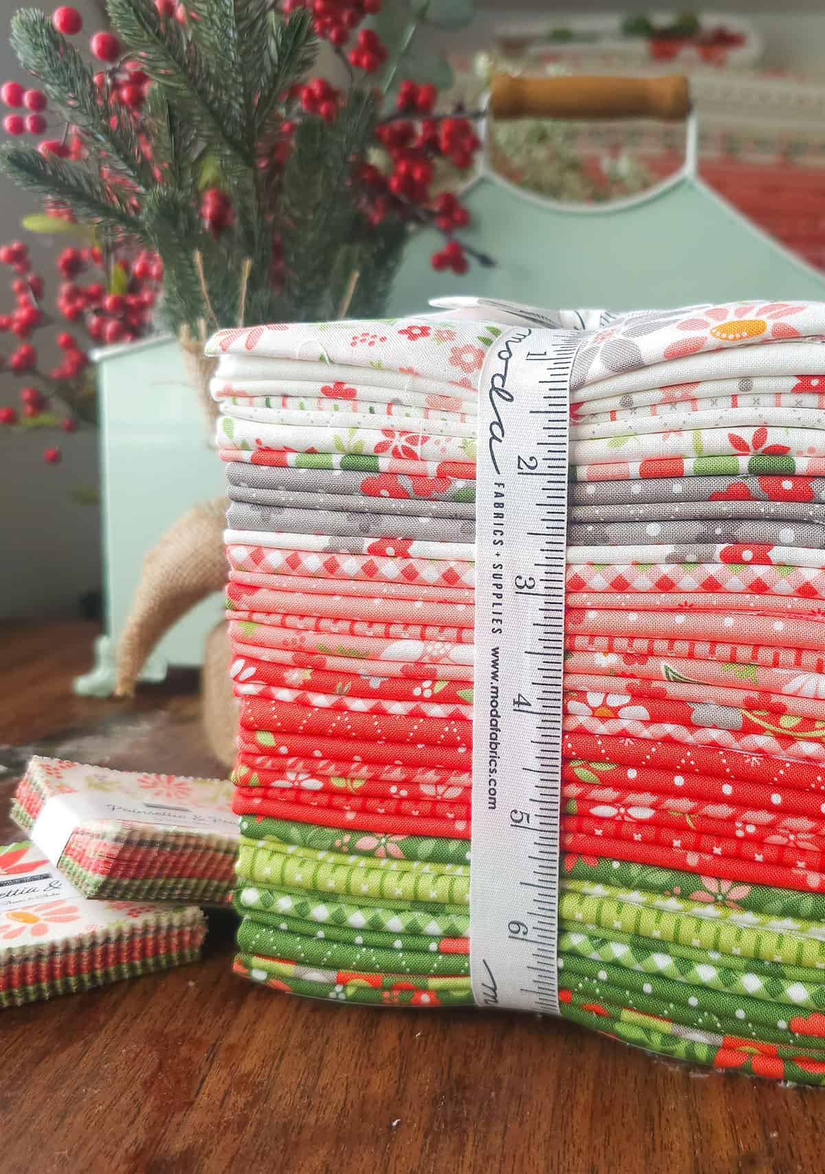 Poinsettia & Pear Fat Quarter Bundle by Sherri & Chelsi for Moda Fabrics