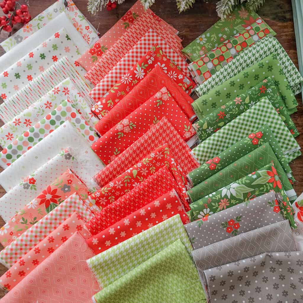 Poinsettia & Pear fabrics by Sherri & Chelsi for Moda Fabrics